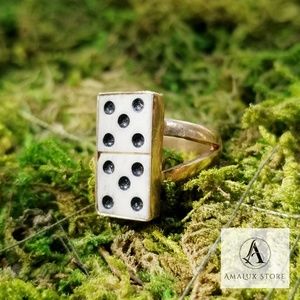 Vintage Double Domino Ring